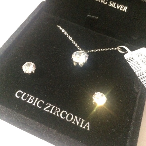 Giani Bernini set of earrings and necklace - Picture 3 of 3